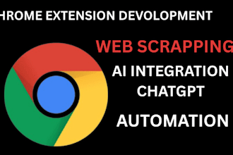 develop google  chrome browser web automation  or firefox extension for you