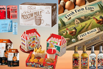 design custom food packaging, pouch and food label for your product