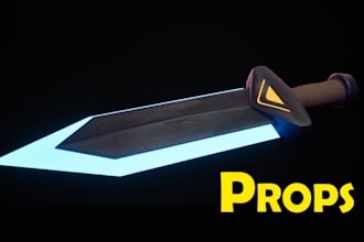 create 3d props for games and environments