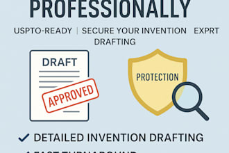 draft a professional provisional patent application to protect your invention