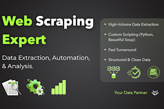 do python web scraping, data scraping, data mining, web crawling