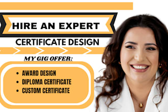 certificate award certificate diploma certificate custom certificate design