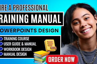 create training course, training manual, instruction manual, workbook, ppt slide