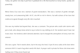 write a speech for birthdays, weddings, funerals, etc