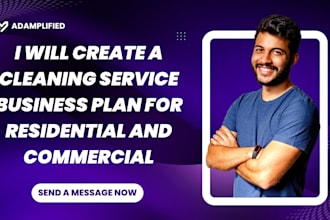 create a cleaning service business plan for residential and commercial