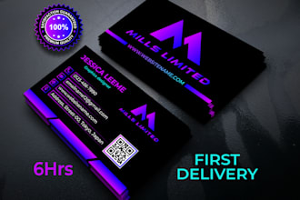 create business cards for your company within 6 hours