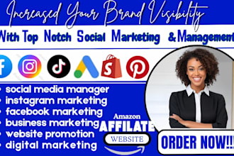 be your social media manager, shopify marketing expert to boost shopify sales