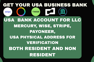 create a USA digital and physical bank for resident and non resident