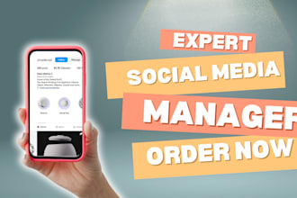 be social media content manager for instagram tiktok linkedin for organic growth