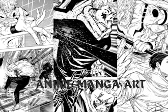 draw anime manga comic page manga illustration webtoon manga art manga artist