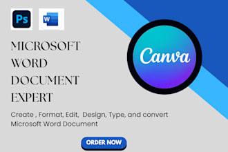 edit photos, retouch images, and format ms word documents professionally