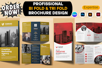 do urgent professional bifold or trifold brochure design, leaflet, flyer design