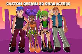 make custom stylized 3d characters