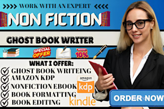do ebook ghostwriting book editing ghost book writing amazon KDP book publishing