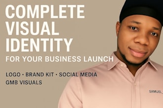 design a complete visual identity for your business launch