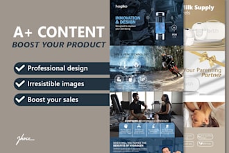 design professional amazon a plus content and product listing images