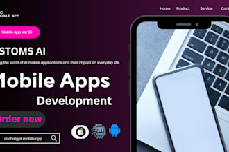 develop ai chatgpt mobile app or website ai saas app ai chatbot ai software