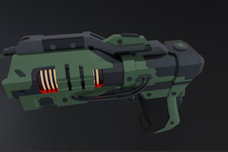 make unique custom gun and war sounds, baseball bat, sci fi gun, 3d fps model