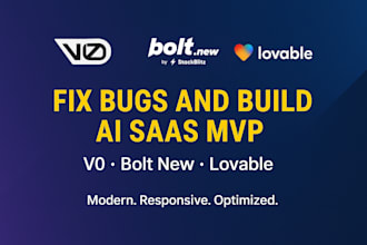 build ai saas mvp using v0 bolt new lovable cursor