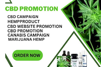 cbd website promotion, hemp oil cannabis kratom product marketing to boost sales