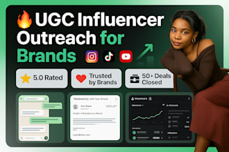 perform influencer outreach and audience analysis for brand deals