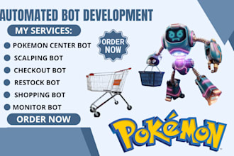 do autobuying bot, pokemon center bot, auopurchase shopping bot, checkout bot