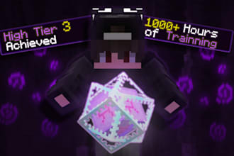 design a eye catching minecraft thumbnail for youtube