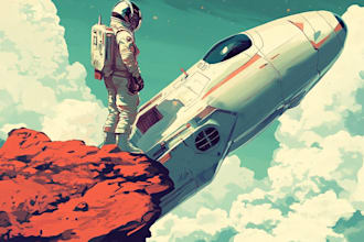 design a spaceship, sci fi, vehicle and sci fi art