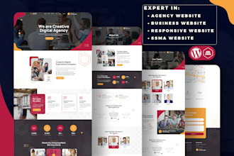 redesign wordpress website business website agency website wordpress website