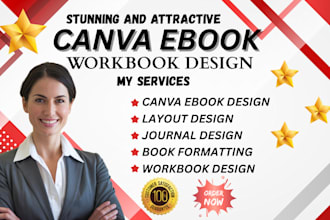 do canva ebook design, ebook layout design, workbook journal ebook