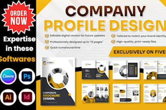design a professional white paper, company profile, annual report and brochure