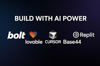 develop bolt new, lovable dev, replit, base44, cursor ai, v0, react js, next js