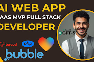 be lovable ai web app, saas mvp full stack web developer using lovable dev