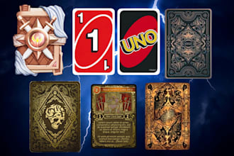 draw card game template design trading tarot playing party card game design
