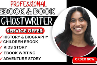 ghostwrite history biography, fiction and nonfiction ebook adventure, kids story