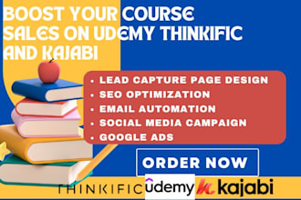 boost your udemy course thinkific course and kajabi course marketing and sales