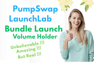 launchlab pumpswap bundle token launch volume bot holder bot
