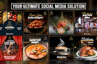 design social media poster for restaurants and food business