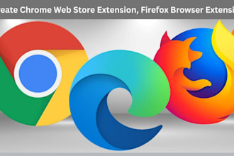 create chrome web store extension, firefox browser extension
