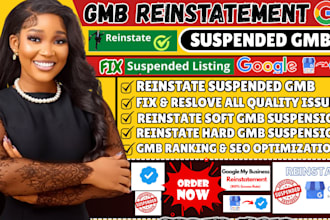 reinstate suspended gmb listing and fix google my business profile suspensions