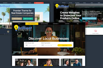 directory website design hivepress brilliant directory pro wordpress elementor