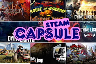 design steam capsule artwork game art game banner game poster store page game ui