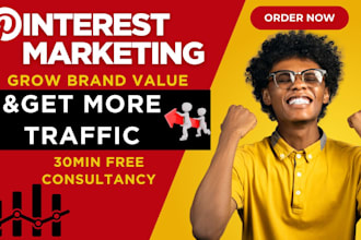 be your 30 days pinterest marketing manager and SEO