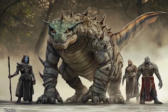 draw fantasy or dnd creatures and monsters