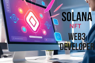 develop custom solana dapps and presale websites for blockchain projects