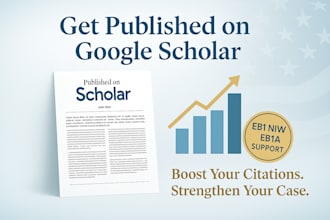 publish journal article on google scholar and boost citations for eb1 niw eb1a