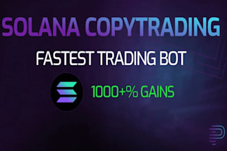 develop solana copy trading bot, solana volume trading bot, copy trade bot