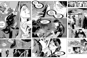 draw webtoon page manga art comic book panel anime manhwa frame manga storyboard