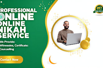 lead your nikah , be your imam for online nikah provide wali witness certificate