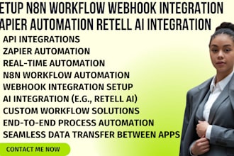 setup n8n workflow webhook integration zapier automation retell ai integration